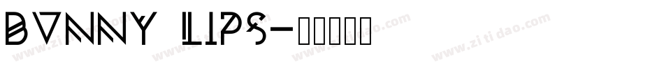 Bunny Lips字体转换
